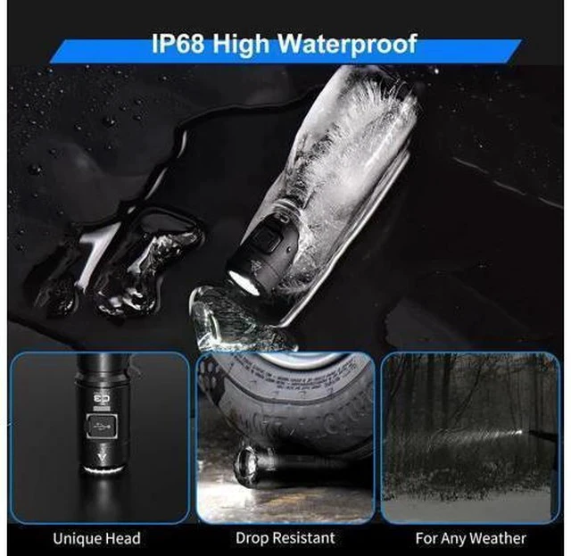 Alt view image 7 of 7 - WUBEN C3 Flashlight 1200 High Lumens Rechargeable Flashlights 6 Modes Super Bright IP68 LED Tactical Flashlight for Camping, Home, Emergency, Rescue, Hunting, Inspection, Repair, Tool Gifts for Men