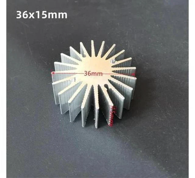 Main image of 36x15mm Aluminium Heat Sink for 20W 30W 50W 100W High Power COB LED Light