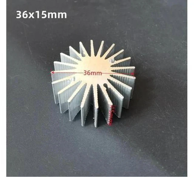 Alt view image 2 of 2 - 36x15mm Aluminium Heat Sink for 20W 30W 50W 100W High Power COB LED Light