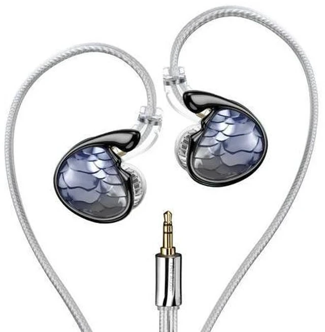 Alt view image 3 of 7 - Mermaid Professional-Leve Acoustic Tuning in-Ear Headphone 10mm Glass Diaphragm Dual Magnetic Dynamic Driver Earphone (Purple(3.5 mm Cable))