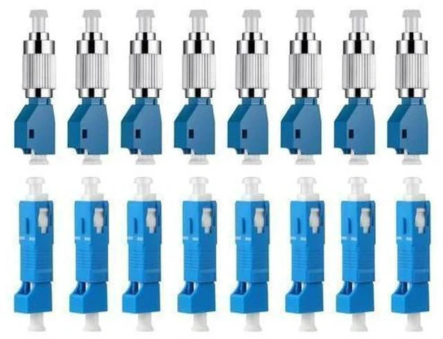Main image of xunsomten-8PC FC Male to LC Female Hybrid Optical Fiber Convertor Adapter & 8PC LC Female to SC Male Hybrid Flange Singlemode 9/125 SM Optical Fiber Adapter Connector