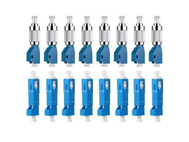 Alt view image 5 of 7 - xunsomten-8PC FC Male to LC Female Hybrid Optical Fiber Convertor Adapter & 8PC LC Female to SC Male Hybrid Flange Singlemode 9/125 SM Optical Fiber Adapter Connector
