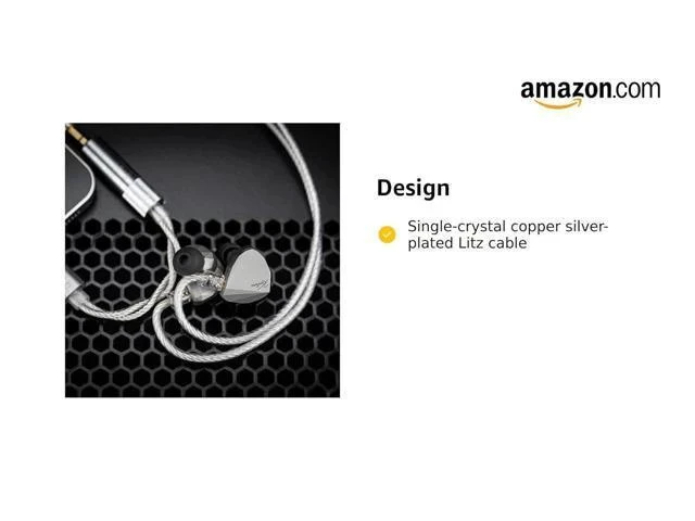 Alt view image 3 of 3 - Kadenz 10mm Dynamic Driver in-Ear Headphone 4.4 3.5mm USB-C Plug