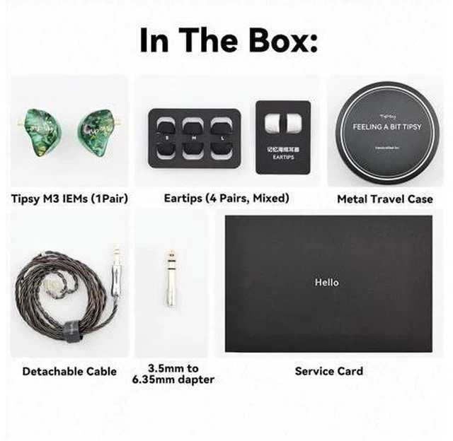 Alt view image 5 of 7 - M3 Professional IEM for Musicians, 2BA + 1DD Drivers, 36dB PNC, IPX5, Acoustic-Runway Technology, Skin-Friendly Resin, Detachable 0.78mm 2-pin Cable (No Mic, Black&White)