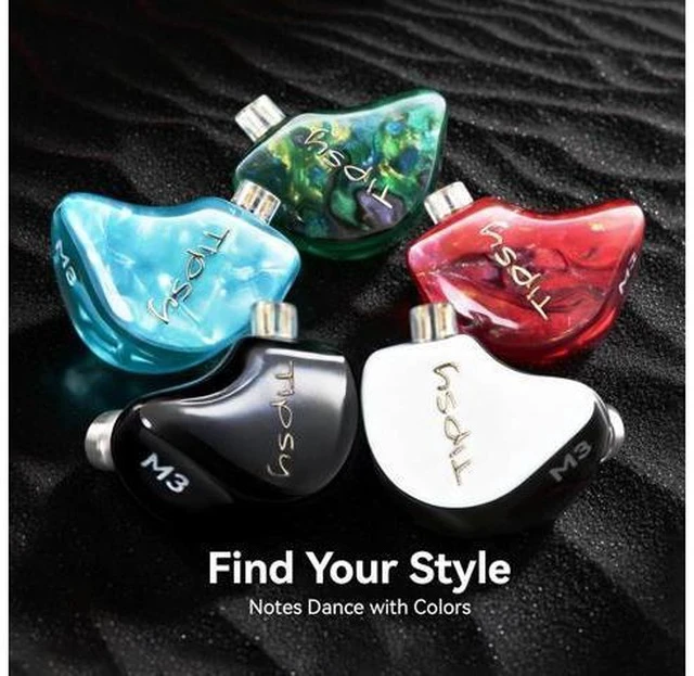 Alt view image 7 of 7 - M3 Professional IEM for Musicians, 2BA + 1DD Drivers, 36dB PNC, IPX5, Acoustic-Runway Technology, Skin-Friendly Resin, Detachable 0.78mm 2-pin Cable (No Mic, Black&White)