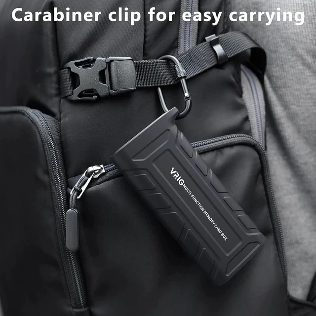 Alt view image 3 of 7 - VRIG High-Speed SD Card Reader USB 3.1 Type-C SD/TF Card Carrying Case Holder for Cameras Smartphones Drones Action Cameras