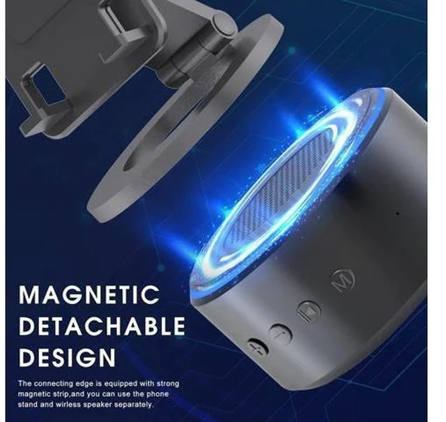Alt view image 2 of 7 - Detachable Cell Phone Stand with Wireless Bluetooth Speaker, Gifts for Men Dad Husband Birthday from Daughter Son Wife, White Noise Sound Machine, Anniversary Him Gifts, Tech Gadgets for Fathers
