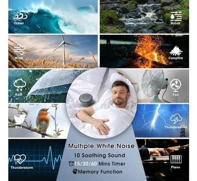 Alt view image 4 of 7 - Detachable Cell Phone Stand with Wireless Bluetooth Speaker, Gifts for Men Dad Husband Birthday from Daughter Son Wife, White Noise Sound Machine, Anniversary Him Gifts, Tech Gadgets for Fathers