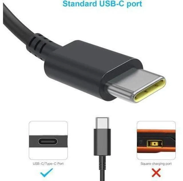 Alt view image 7 of 7 - Universal USB Type C 65W 45W Laptop Charger Compatible with Hp chromebook Sony Computer Charger Fast Charging Type C AC Adapter Power Cord Supply
