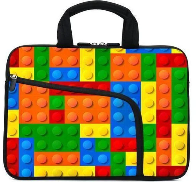 Alt view image 2 of 7 - Laptop Sleeve 11.6-12.2 Chromebook Case Ultrabook Case Notebook Sleeve PC Messenger Bag Tablet Case Neoprene Handle Sleeve for Men Women (Puzzle)