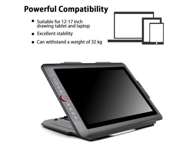 Alt view image 6 of 6 - Drawing Tablet Stand, Laptop Stand, Foldable Stand for Tablet Display, 9 Levels Adjustable Angles,for 12-17 Inch Tablet