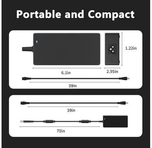 Alt view image 3 of 7 - 180W Laptop Charger Compatible with Dell G7 15 17 7588 7590 7790 G5 15 5515 5587 5590 G3 15 3579 17 3779 Precision 7670 7770 AC Adapter for Gaming Laptops 19.5V 9.23A 7.4mm Power Cord