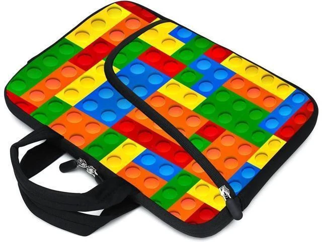 Alt view image 3 of 7 - Laptop Sleeve 11.6-12.2 Chromebook Case Ultrabook Case Notebook Sleeve PC Messenger Bag Tablet Case Neoprene Handle Sleeve for Men Women (Puzzle)