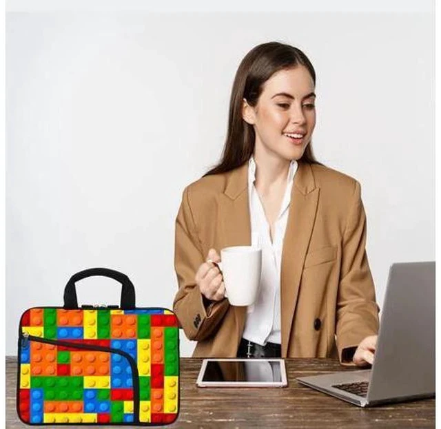 Alt view image 7 of 7 - Laptop Sleeve 11.6-12.2 Chromebook Case Ultrabook Case Notebook Sleeve PC Messenger Bag Tablet Case Neoprene Handle Sleeve for Men Women (Puzzle)
