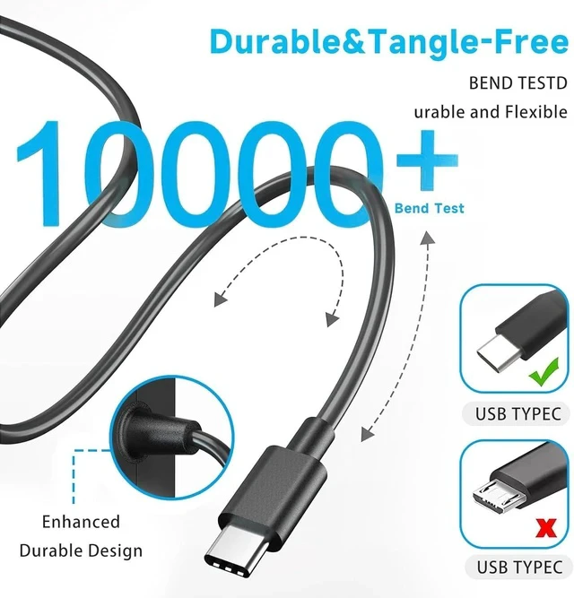 Alt view image 4 of 7 - 65W Laptop Charger Compatible with ZenBook 13 14 15 Chromebook Transformer ExpertBook C302C C213 C214 C436 C523 ADP-45EW B UX390UA UX490 UX325 UX393 UX371 B9450FA B9450CEA Power Cord