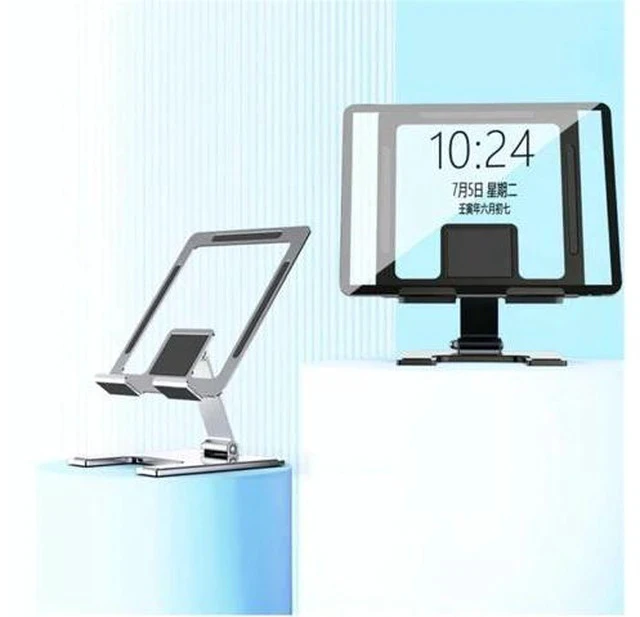 Alt view image 4 of 7 - Physowell Tablet Stand Holder Adjustable Tablet Stand for Desk Portable Monitors Stand Tablet Holder Travel Holder for Tablets