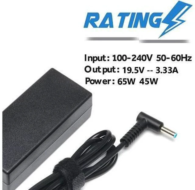 Alt view image 3 of 5 - 65W for HP Pavilion X360 Charger Envy X360 Charger 15-dy2xxx 15-dy5073dx 15-dy2073dx 15-dy5033dx 15-f272wm 15-dy2095wm Laptop Power Cord