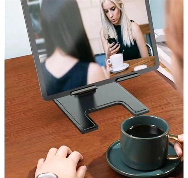 Alt view image 7 of 7 - Physowell Tablet Stand Holder Adjustable Tablet Stand for Desk Portable Monitors Stand Tablet Holder Travel Holder for Tablets