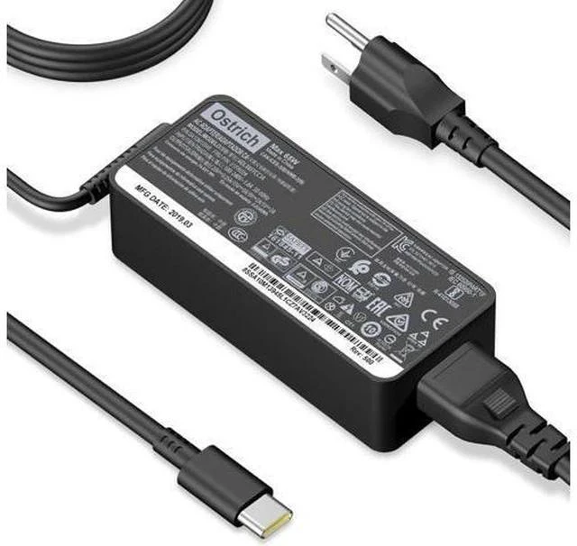 Main image of Charger Compatible with Laptop Computer Thinkpad Yoga Chromebook USB C Laptop Charger 65W 45W