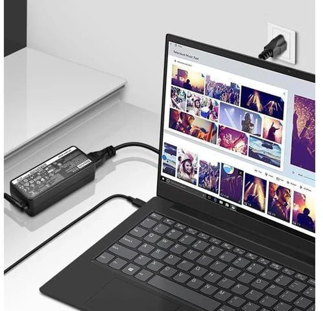 Alt view image 7 of 7 - Charger Compatible with Laptop Computer Thinkpad Yoga Chromebook USB C Laptop Charger 65W 45W