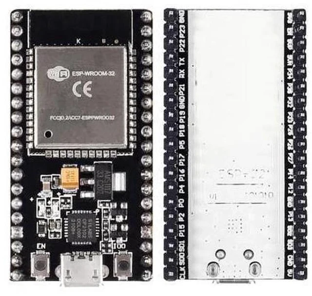Alt view image 5 of 5 - 6Pcs ESP32 Development Board WiFi + Bluetooth Microcontroller Dual Cores ESP-32 ESP-32S Board ESP-WROOM-32 CP2102 Chip 38Pin Narrow Version 2 in 1 Dual Core Low Power Consumption ESP-32S