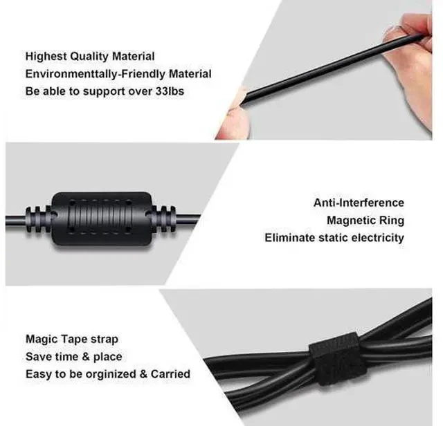 Alt view image 5 of 7 - 65W 45W Charger Replacement for Laptop Inspiron 11/13/14/15/17 3000 5000 7000 Series 3583 3593 5570 Latitude E5450 XPS 13-65 45 Watt AC 2-in-1 Computer Adapter Power Cord 4.5 * 3.0 mm Jack