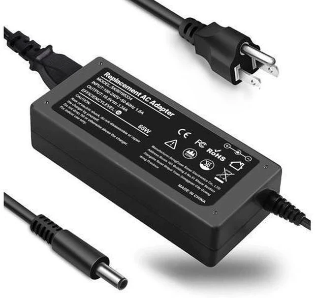Alt view image 7 of 7 - 65W 45W Charger Replacement for Laptop Inspiron 11/13/14/15/17 3000 5000 7000 Series 3583 3593 5570 Latitude E5450 XPS 13-65 45 Watt AC 2-in-1 Computer Adapter Power Cord 4.5 * 3.0 mm Jack