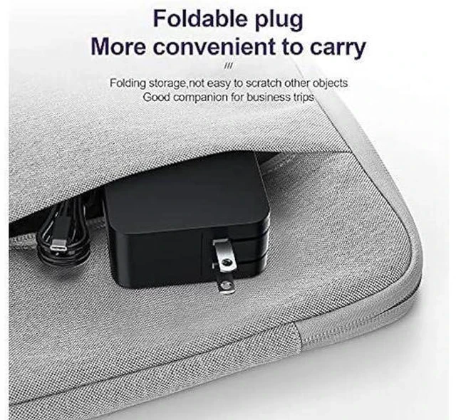 Alt view image 5 of 7 - USB-C 65W 45W AC Adapter Laptop Charger for Asus Chromebook ZenBook Transformer ExpertBook, C302C C213 C214 C436 C523 ADP-45EW B, UX390UA UX490 UX325 UX393 UX371, B9450FA B9450CEA, T302, Foldable Plug