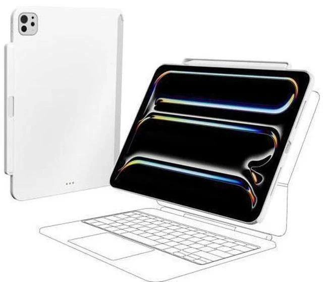 Main image of SwitchEasy CoverBuddy Lite for 2024 iPad Pro 11" - Case Compatible with Magic Keyboard for iPad Pro (M4), with Apple Pencil Pro Pencil Holder - White