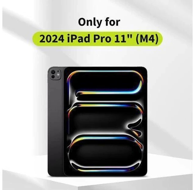 Alt view image 2 of 7 - SwitchEasy CoverBuddy Lite for 2024 iPad Pro 11" - Case Compatible with Magic Keyboard for iPad Pro (M4), with Apple Pencil Pro Pencil Holder - White