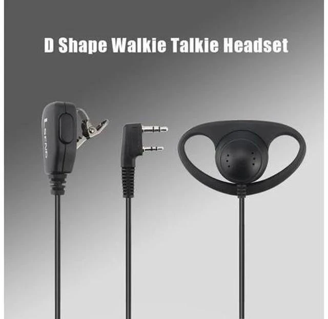 Alt view image 7 of 7 - Case of 10,Walkie Talkie Earpiece with Mic 2 Pin D-Type Headset for Walkie-Talkie Compatible with Baofeng UV-5R BF-888S H-777 RT22 RT27 RT-5R Kenwood 2 Way Radios(10 Pack)