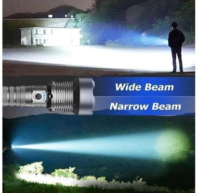 Alt view image 6 of 7 - Rechargeable LED Flashlights High Lumens 900 000 Lumen Brightest Flashlight with 5 Modes and Waterproof Long Lasting Powerful Handheld Bright Flashlight for Emergencies Camping