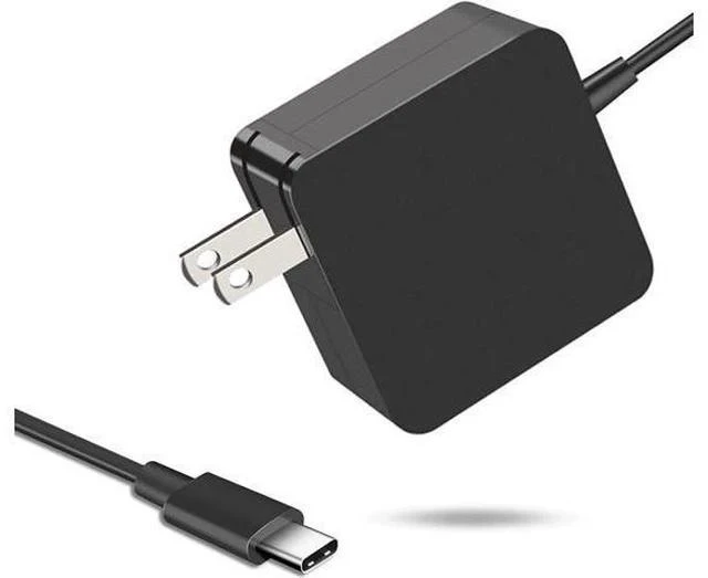 Main image of 65W USB C Power Adapter Fiattigear Type C Power PD Wall Fast Charger Compatible with Mac Book Pro Latitude Matebook HP Spectre Chromebook and Any Laptops or Smart Phones1