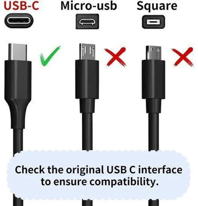 Alt view image 3 of 7 - 65W USB C Power Adapter Fiattigear Type C Power PD Wall Fast Charger Compatible with Mac Book Pro Latitude Matebook HP Spectre Chromebook and Any Laptops or Smart Phones1