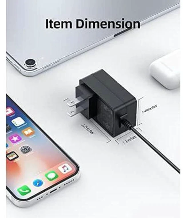 Alt view image 4 of 7 - 12V 2A AC Charger Fit for Chuwi UBook X/Pro X CWI535, GemiBook 13 14 Pro CWI529 Laptop Power Supply Adapter Cord