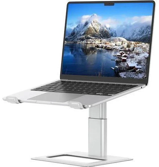 Main image of Adjustable Laptop Stand for Desk Computer Stand Ergonomic Laptop Riser Holder Compatible with 10 to 17.3 Inches Notebook PC Computer Aluminum Silver
