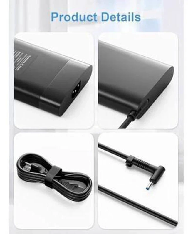 Alt view image 5 of 5 - 200W Laptop Charger Compatible with HP Victus Gaming 15 16 Omen Gaming 15 17 Pavilion 15 17 TPN-DA10 L00818-850 Power Supply Cord AC Adapter