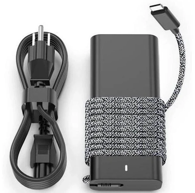 Main image of New Slim 65W USB-C Laptop Charger Replacement for for XPS and Latitude 5000 - Power Cord Included