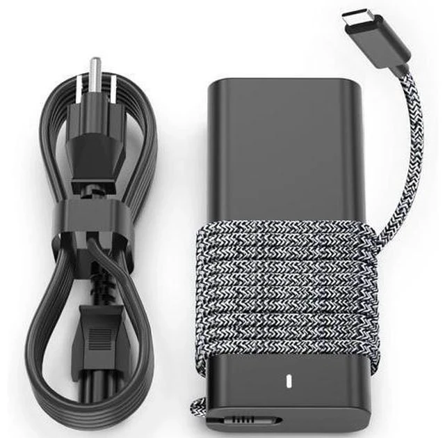 Alt view image 7 of 7 - New Slim 65W USB-C Laptop Charger Replacement for for XPS and Latitude 5000 - Power Cord Included