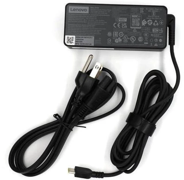 Alt view image 6 of 7 - Laptop Charger 65W Watt USB Type C(USB-C) AC Power Adapter - ThinkPad T14 T15 E14 E15 X1Carbon X13 2023