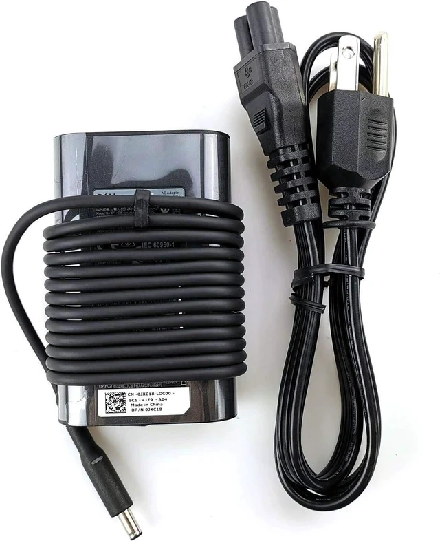 Alt view image 2 of 6 - 45W OEM 4.5mm Tip AC Charger Compatible with XPS 12 9Q23 9Q33 XPS 13 L321X L322X 9333 9343 9350 9360 9370 Inspiron 11 3000 13 5000 7000 14 3000 5000 7000 15 3000 5000 7000 Series Laptop