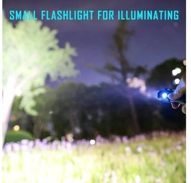 Alt view image 2 of 7 - lexall Small Flashlight, 1200 High Lumens, USB Rechargeable Compact LED Flashlight with Clip, Mini Pocket Sized EDC Flashlight with Unique Tail Design(2 Pack)