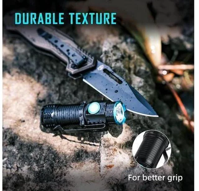 Alt view image 7 of 7 - lexall Small Flashlight, 1200 High Lumens, USB Rechargeable Compact LED Flashlight with Clip, Mini Pocket Sized EDC Flashlight with Unique Tail Design(2 Pack)