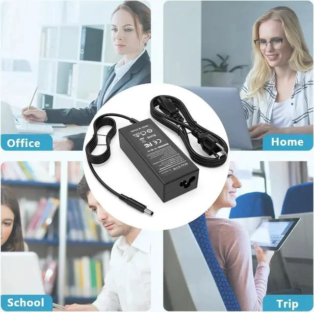 Alt view image 5 of 7 - 65W 4.5mm AC Adapter Compatible with Latitude 3520 3540 3440 3420 3550 3430 3320 3340 3330 3450 3535 Business Student Laptop DA65NM191 19.5V 3.34A Power Supply Adapter Cord