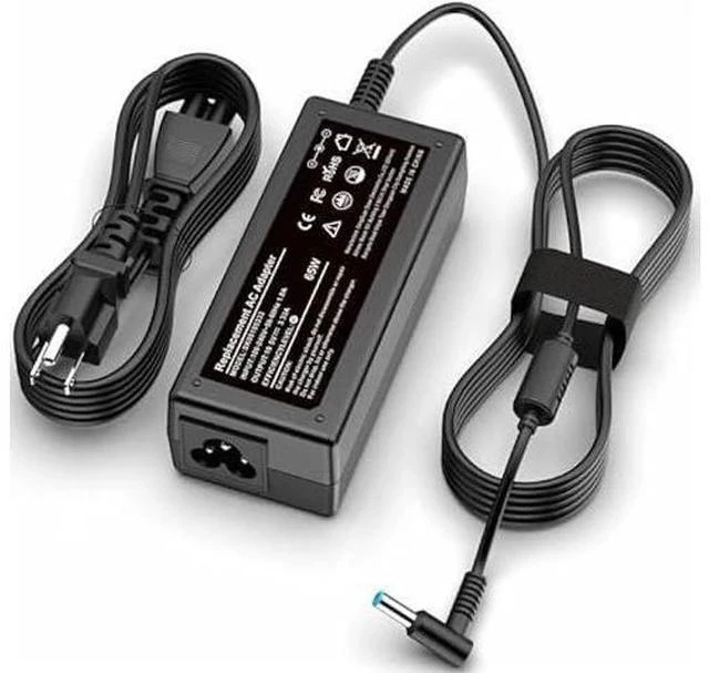 Main image of Replacement for HP Laptop Charger 65W 45W Computer Charger Smart Blue Tip Power Adapter