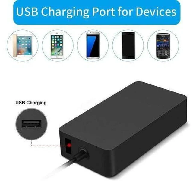 Alt view image 4 of 7 - Surface Pro Charger for Surface Pro 9 8 7+ 7 6 5 4 3 X Surface Laptop 5 4 3 2 1 65W Windows Surface Tablet Charger Support 44W 36W