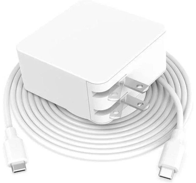 Main image of 65W Fast Type C Charger Fit for Galaxy Book Laptop Charger for Galaxy Book Pro Pro 360 and More Replacements with USB C Connector Foldable Compact Detachable 7.5ft Cable