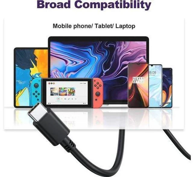 Alt view image 6 of 7 - USB-C 65W 45W AC Adapter Laptop Charger for Chromebook ZenBook Transformer ExpertBook C302C C213 C214 C436 C523 ADP-45EW B UX390UA UX490 UX325 UX393 UX371 B9450FA B9450CEA T302 Foldable Plug