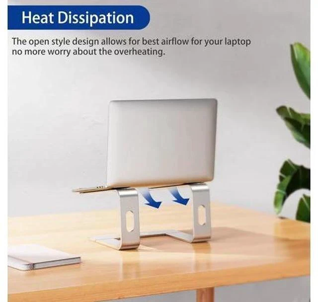 Alt view image 6 of 7 - LS03 Aluminum Laptop Stand Ergonomic Detachable Computer Stand Notebook Riser Compatible with Air Pro HP More 10-15.6 Laptops Silver