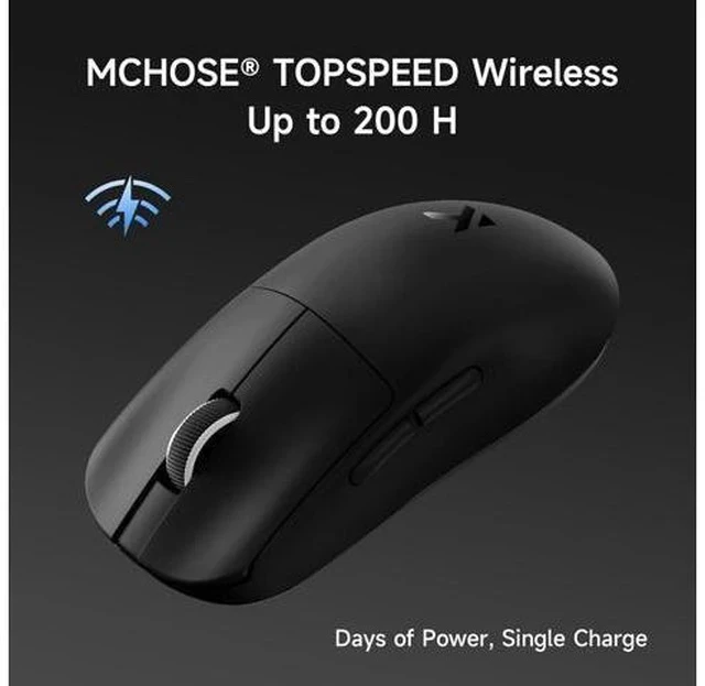 Alt view image 4 of 7 - L7 Ultra+ Wireless Gaming Mouse, Lightweight 48g, Ergonomic Mouse with 42K DPI, PAW3950, Optical Switch, 20000 FPS, Dual 8K Polling and 7 Programmable Buttons, 3-Mode Connect, PC/Mac - Black